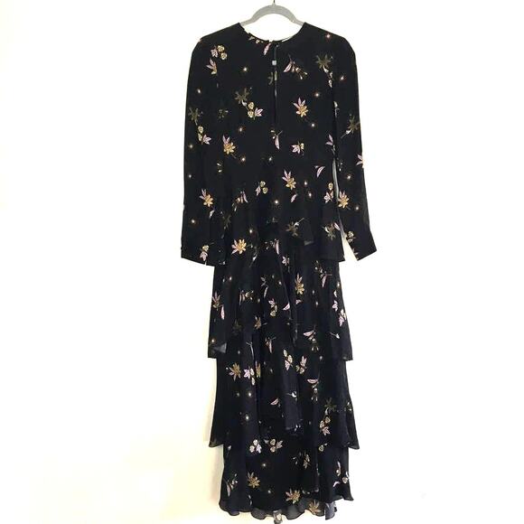 A.L.C. Christianne Floral Tiered Silk Maxi Dress - Picture 2 of 9